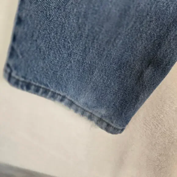 L.L. Bean Natural Fit Medium Wash Jeans Mens Straight Leg Denim 36x32 0701 - Picture 12 of 15